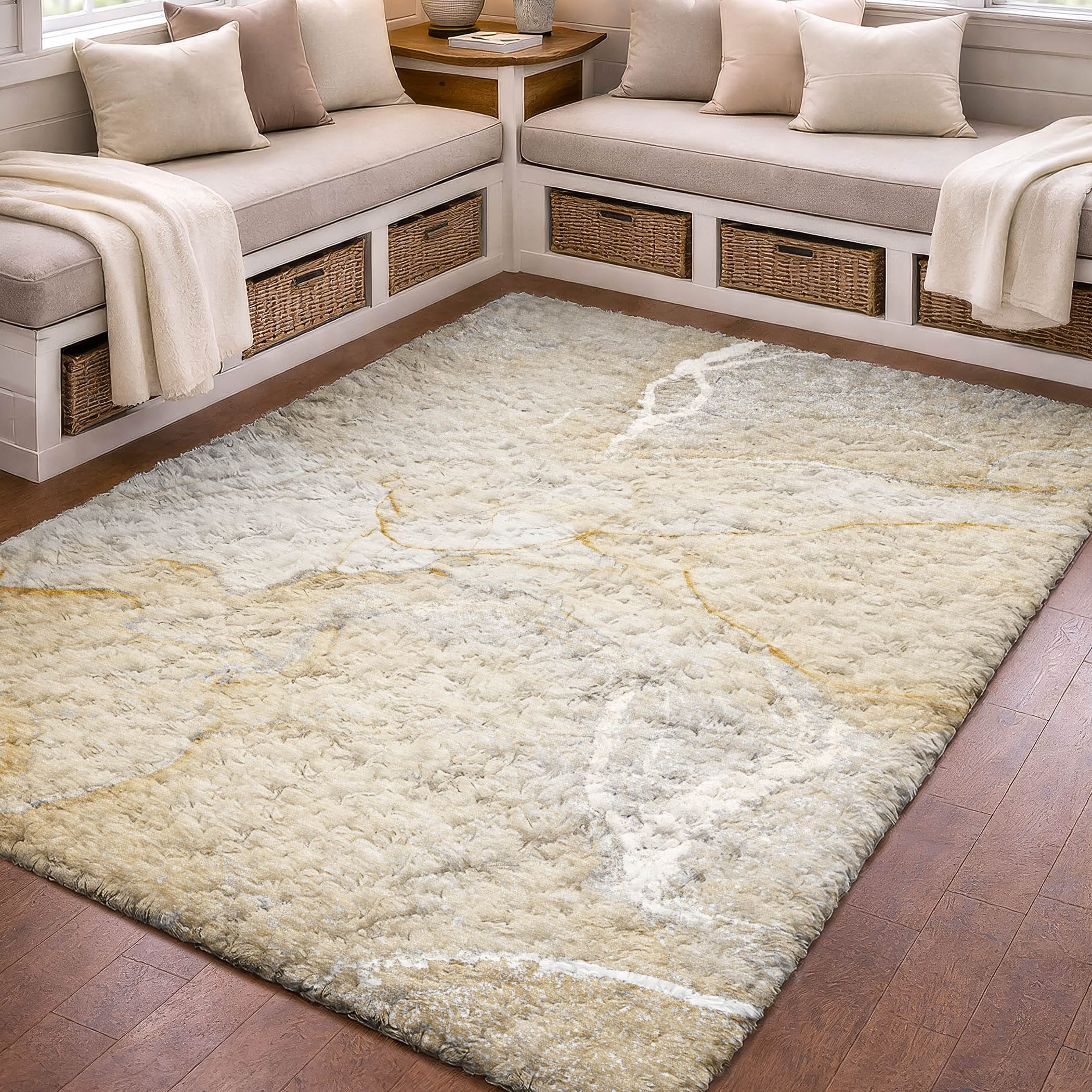 Premium Washable Super Soft Modern Attica Dream Shag Rug