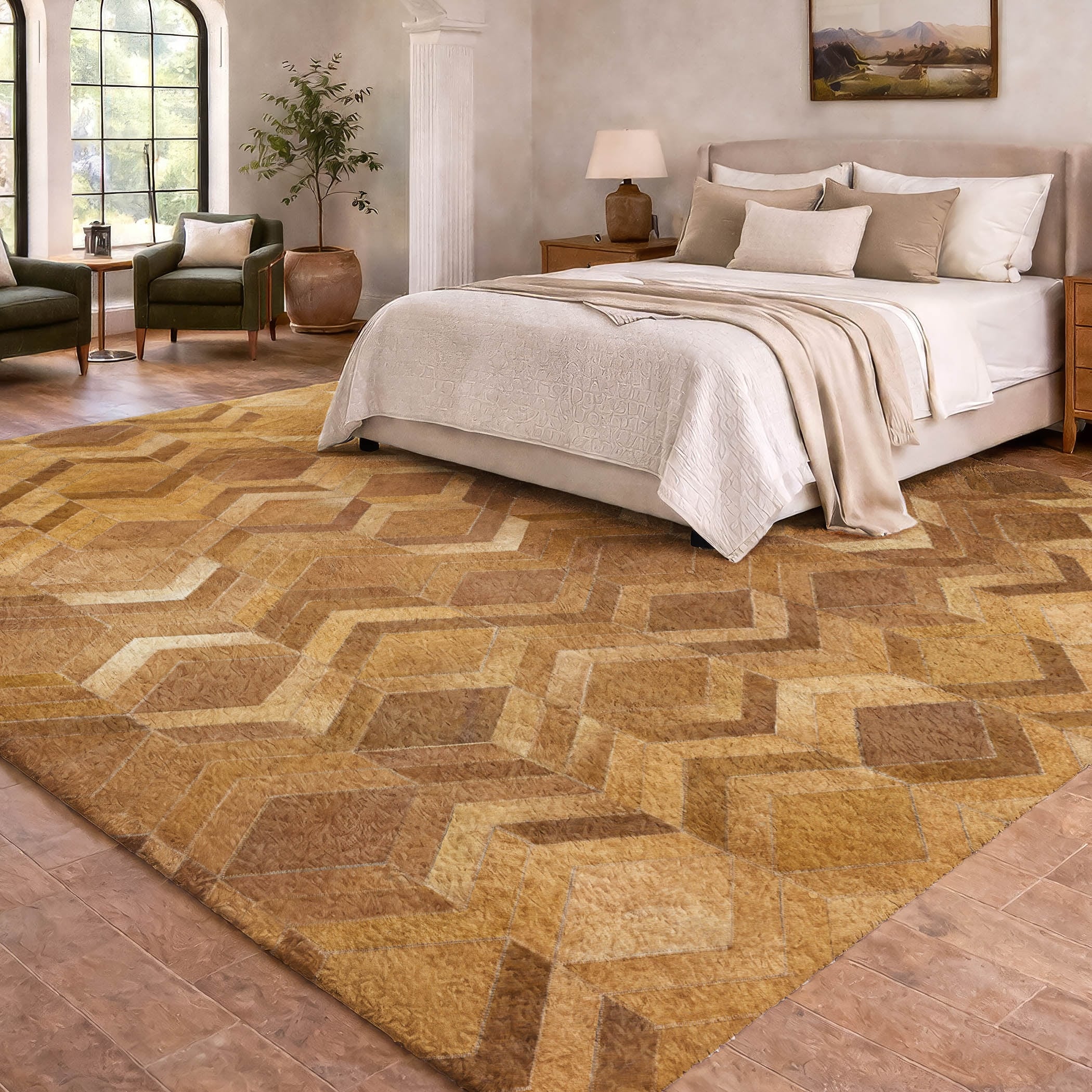 Premium Washable Super Soft Modern Audubon Dream Shag Rug