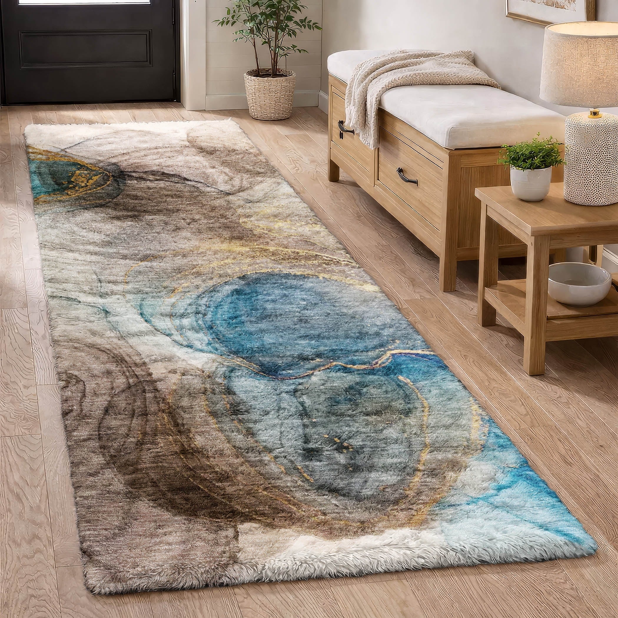 Premium Washable Super Soft Modern Baxter Dream Shag Rug