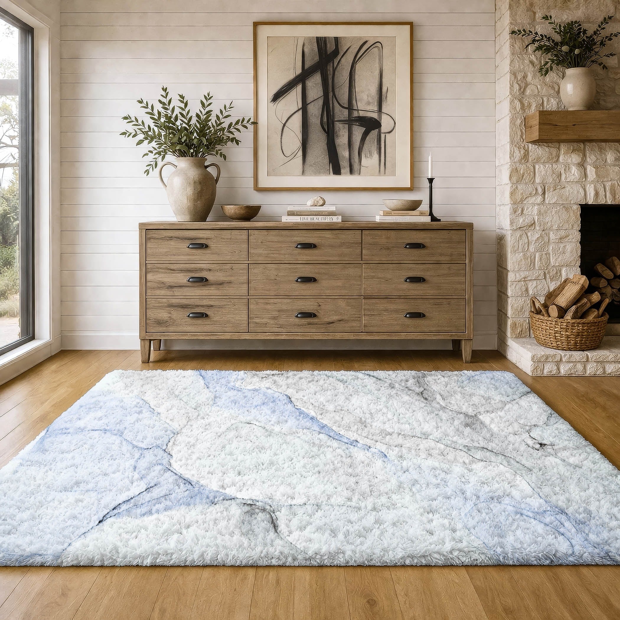 Premium Washable Super Soft Modern Bella Dream Shag Rug