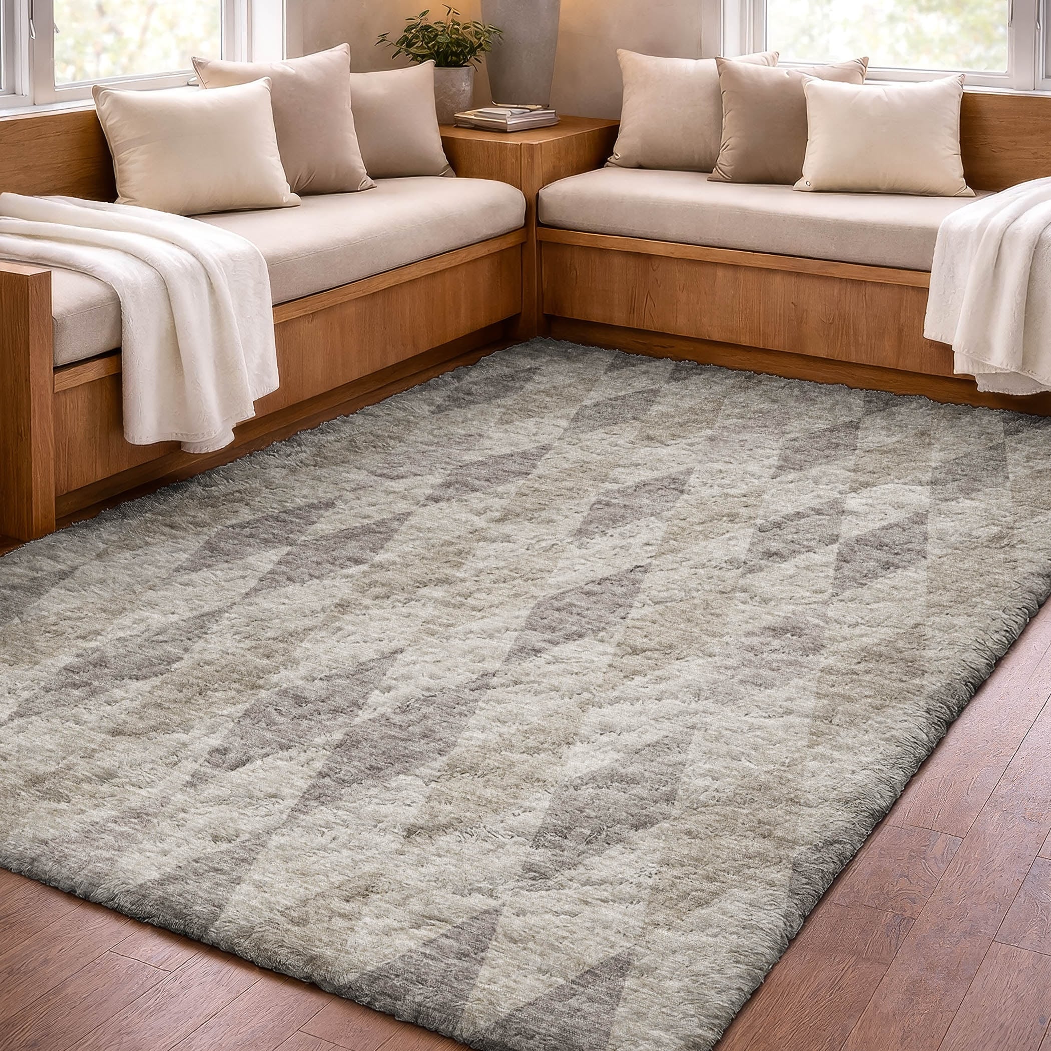 Premium Washable Super Soft Modern Chancellor Dream Shag Rug