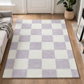 Premium Washable Super Soft Modern Checker Mayfield Rug