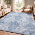 Premium Washable Super Soft Modern Diamond Dream Shag Rug
