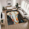 Premium Washable Super Soft Modern Elephant Mayfield Rug