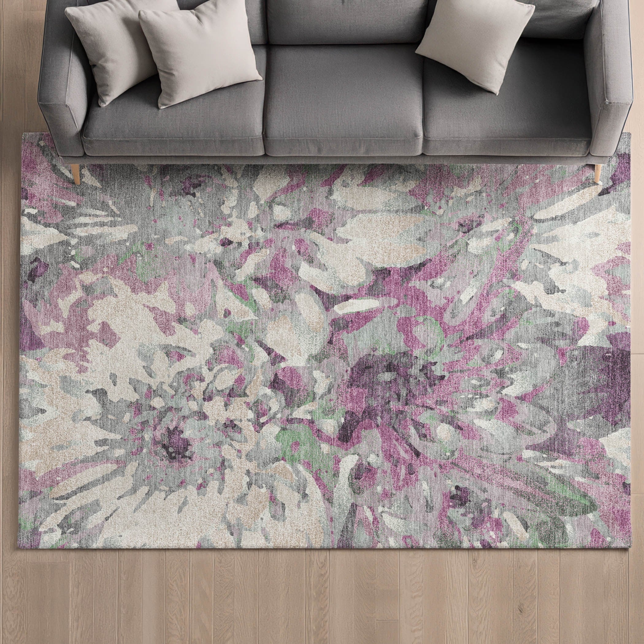Premium Washable Super Soft Modern Floral Mayfield Rug