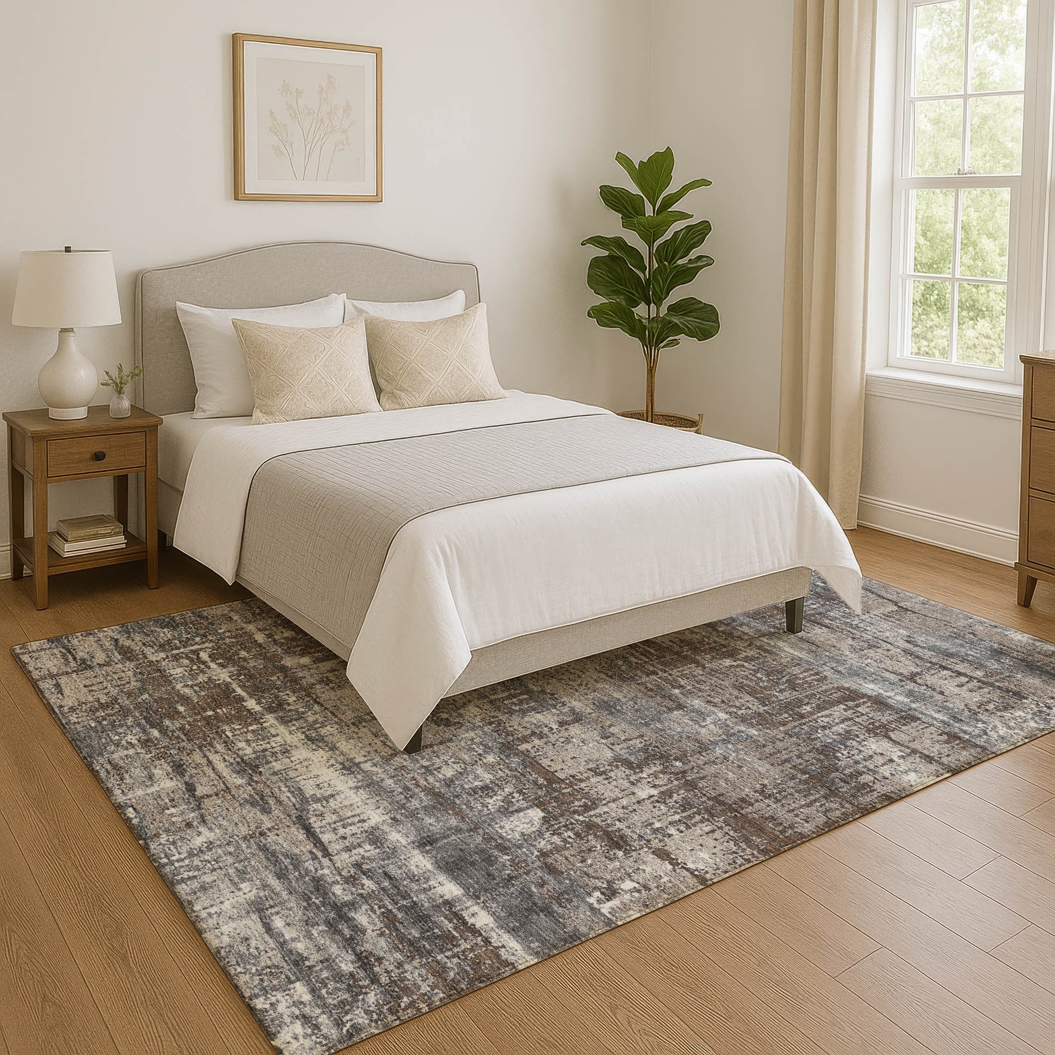 Premium Washable Super Soft Modern Hatch Mayfield Rug