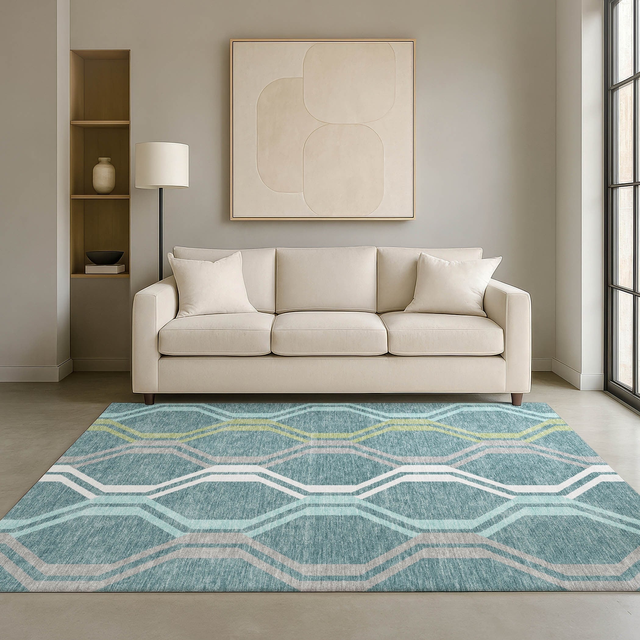 Premium Washable Super Soft Modern Langdon Mayfield Rug