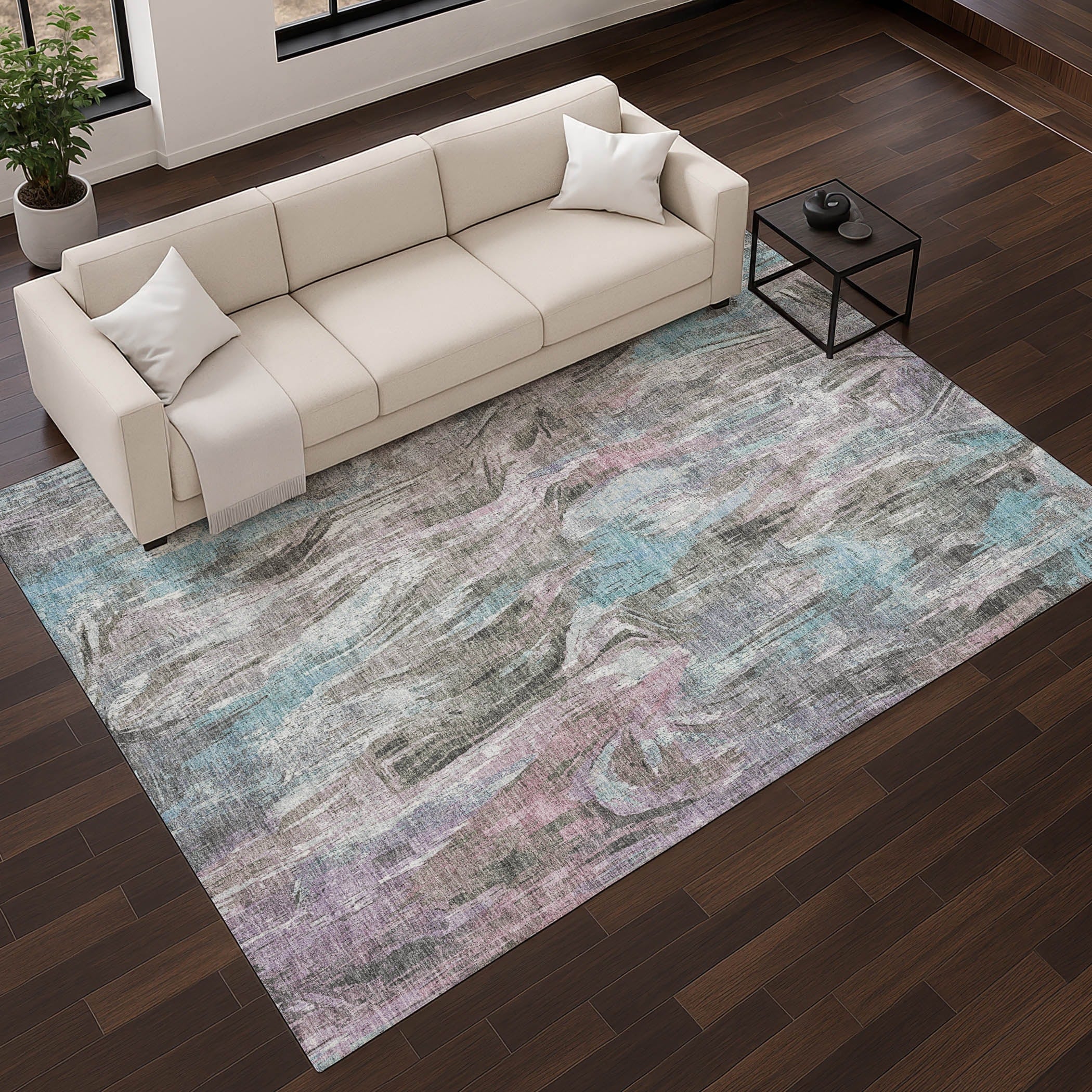 Premium Washable Super Soft Modern Motion Mayfield Rug