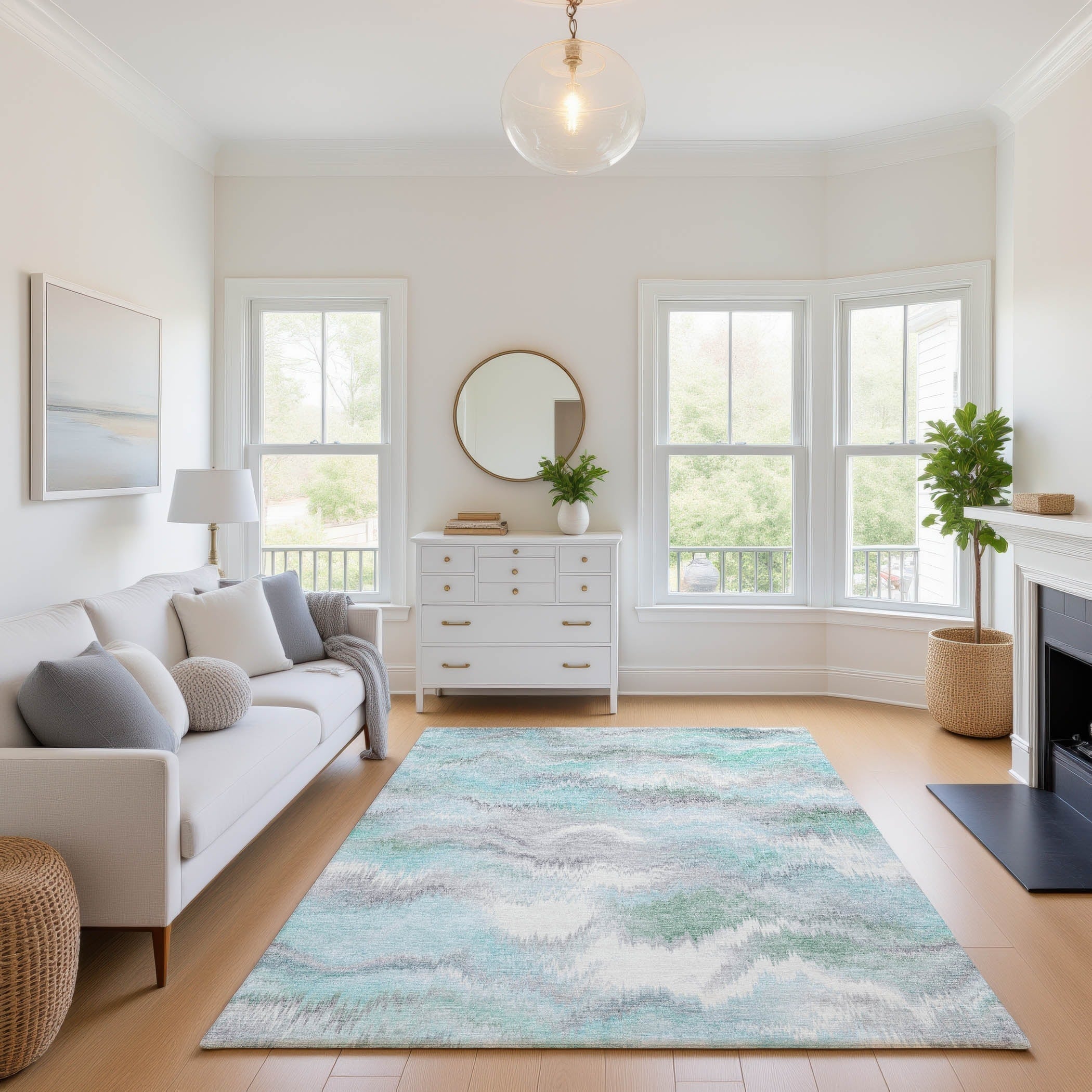 Premium Washable Super Soft Modern Palatine Mayfield Rug