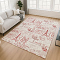 Premium Washable Super Soft Modern Paris Mayfield Rug