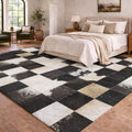 Premium Washable Super Soft Modern Patchwork Dream Shag Rug