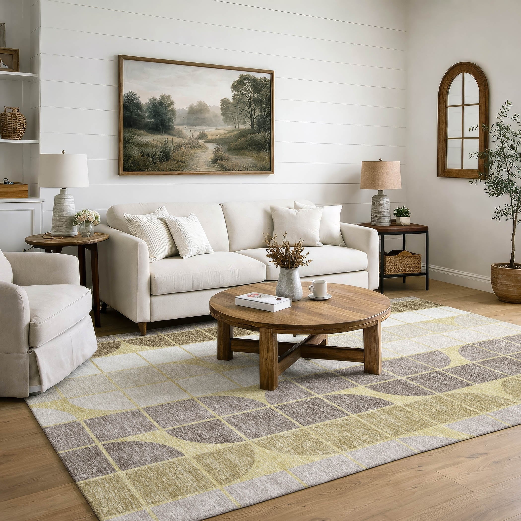 Premium Washable Super Soft Modern Roscoe Mayfield Rug