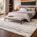 Premium Washable Super Soft Modern Stripe Dream Shag