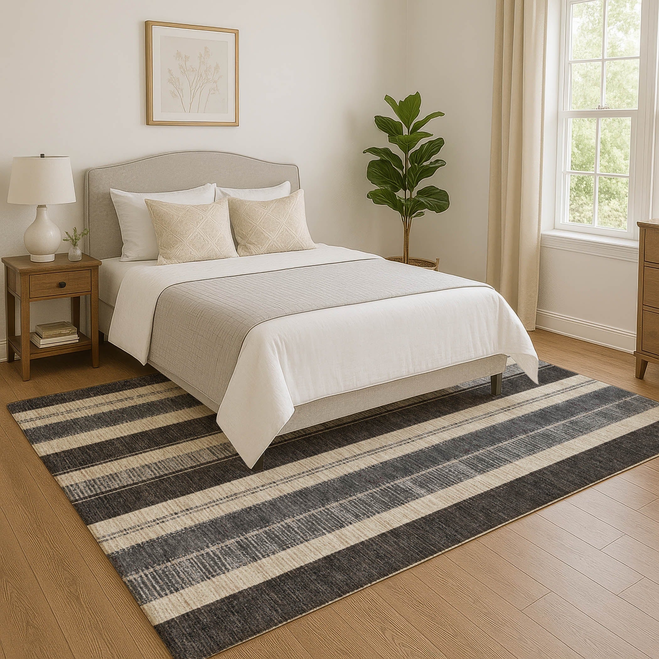 Premium Washable Super Soft Modern Stripe Mayfield Rug