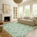 Premium Washable Super Soft Mosaic Chevron Mayfield Rug