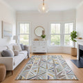 Premium Washable Super Soft Mosaic Olean Mayfield Rug