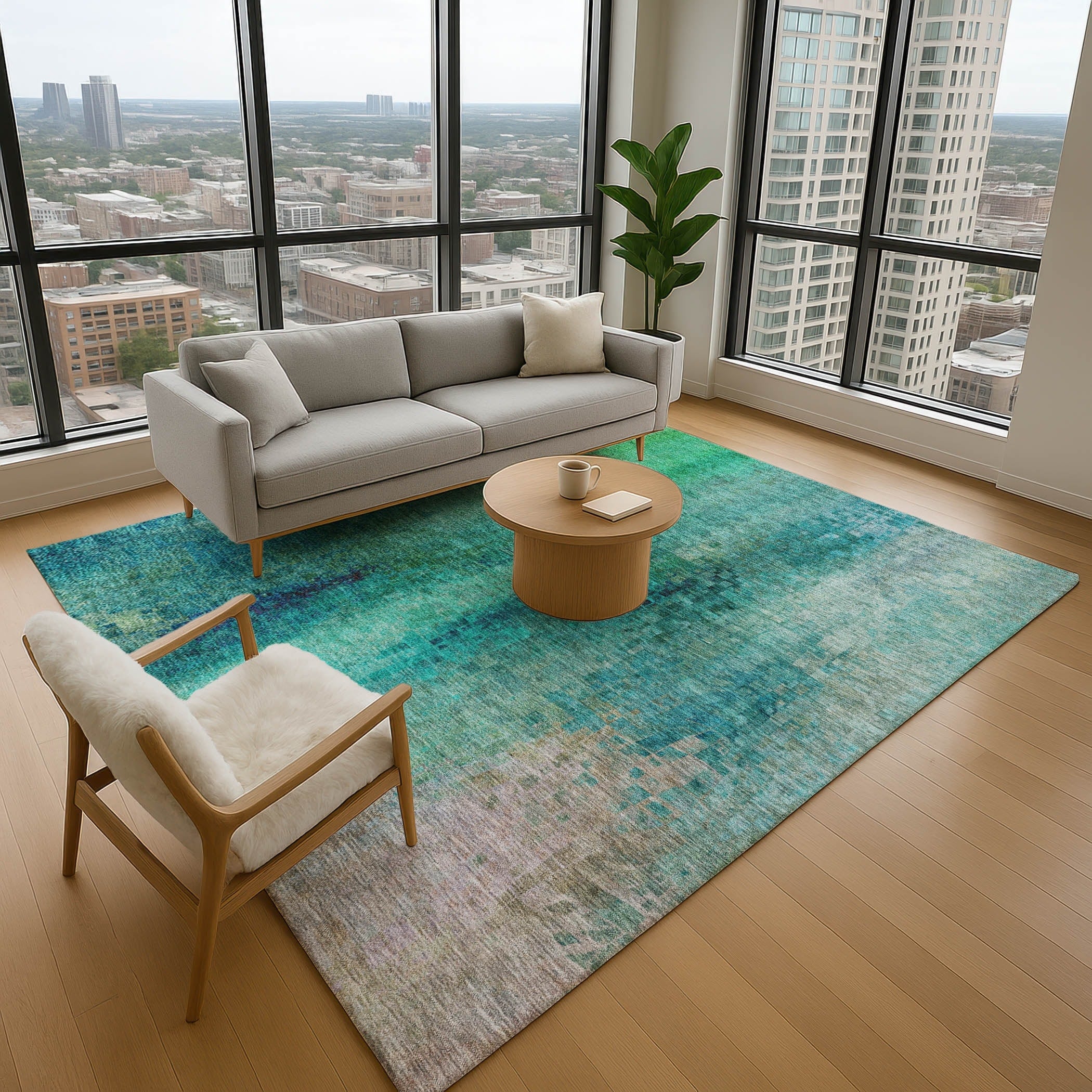 Premium Washable Super Soft Ombre Malone Mayfield Rug