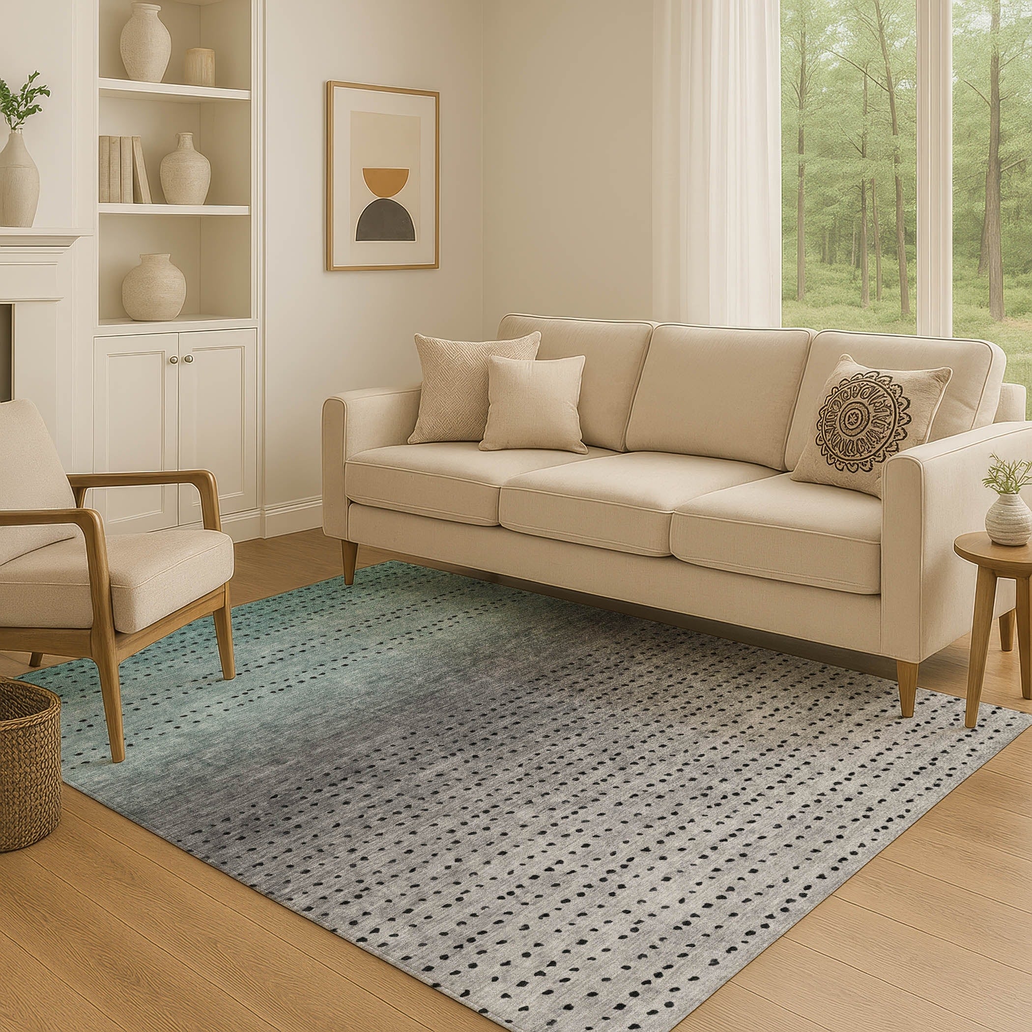 Premium Washable Super Soft Ombre Modern Mayfield Rug