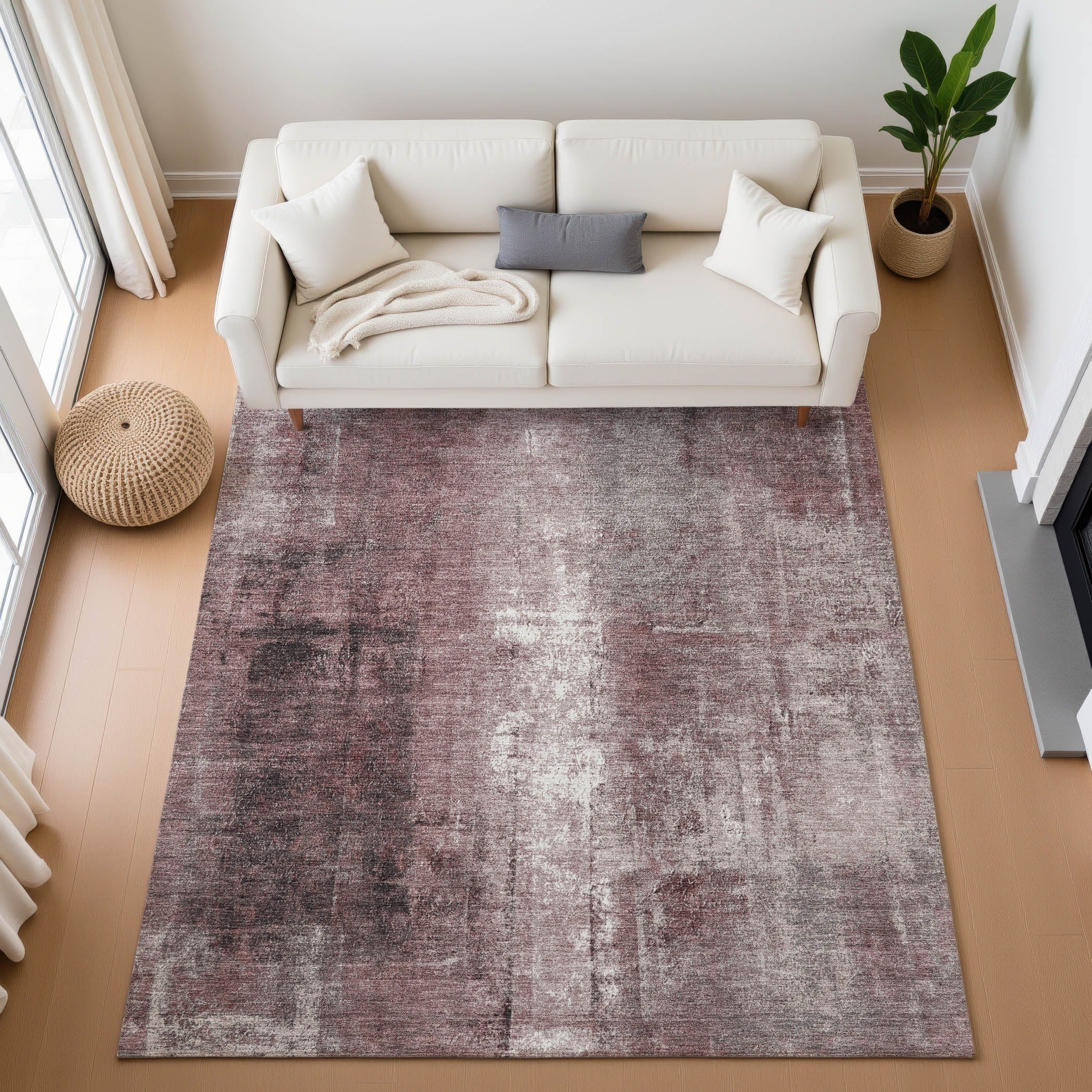 Premium Washable Super Soft Ombre Solid Mayfield Rug