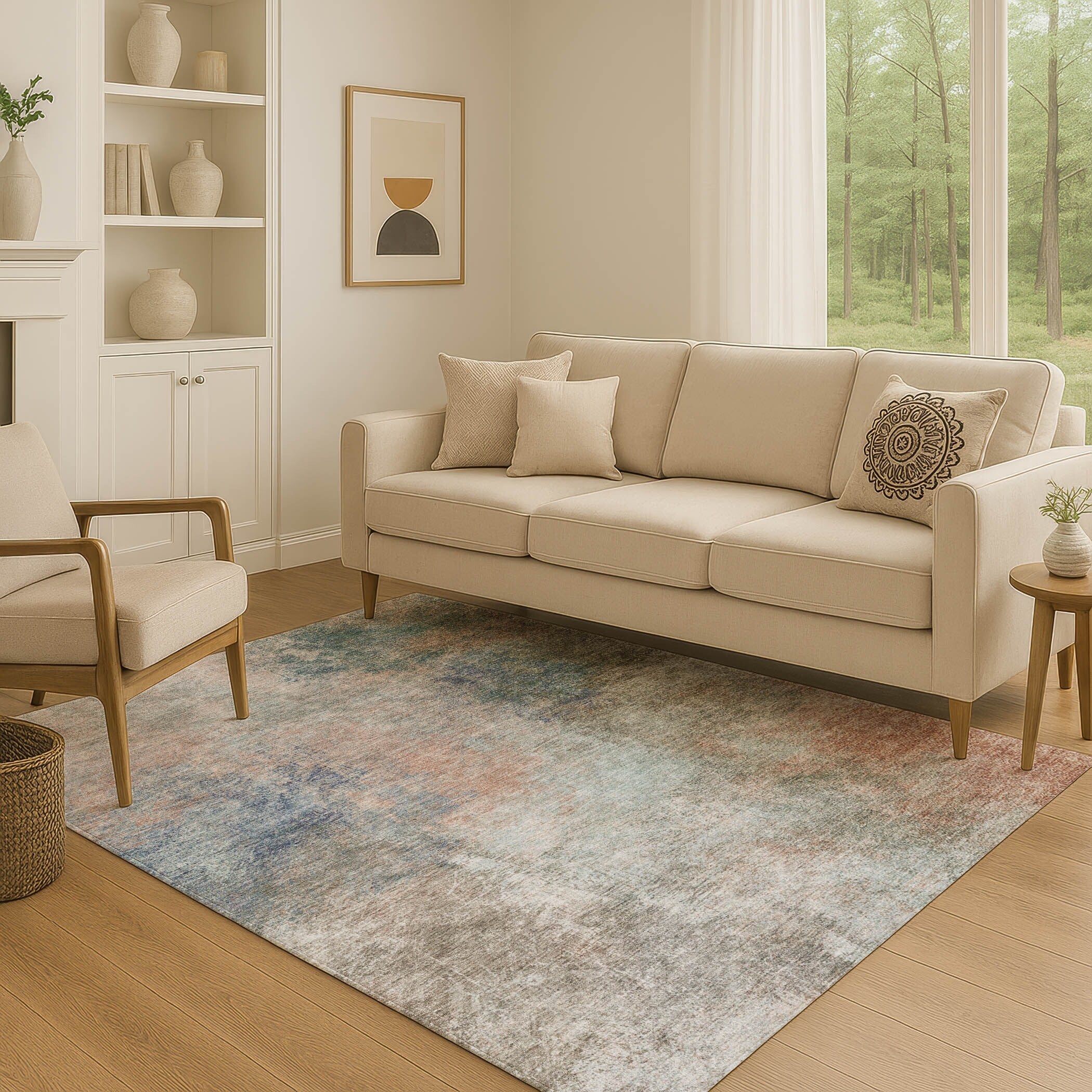 Premium Washable Super Soft Ombre Solid Mayfield Rug