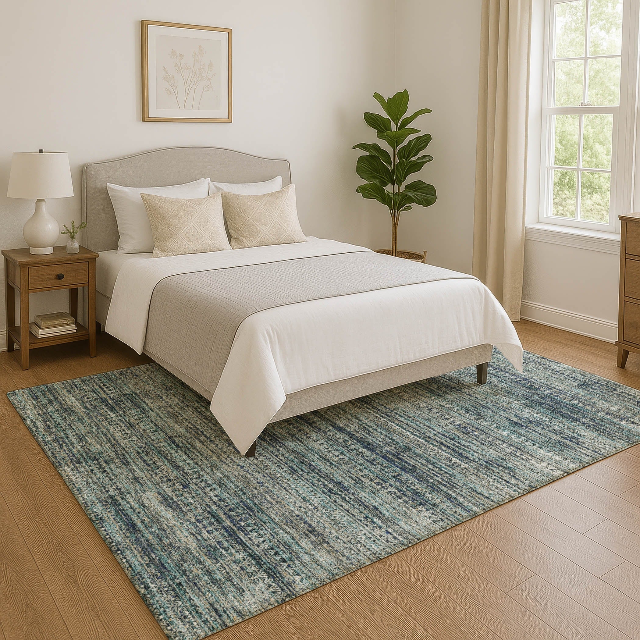 Premium Washable Super Soft Ombre Stripes Mayfield Rug