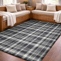 Premium Washable Super Soft Plaid Huntington Dream Shag Rug