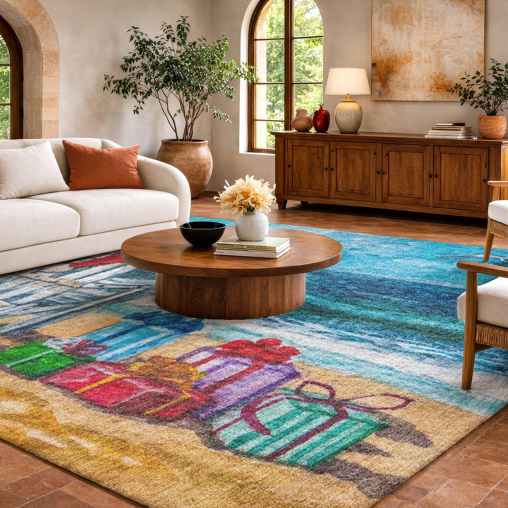 Premium Washable Super Soft Santa Beach Dream Shag Rug
