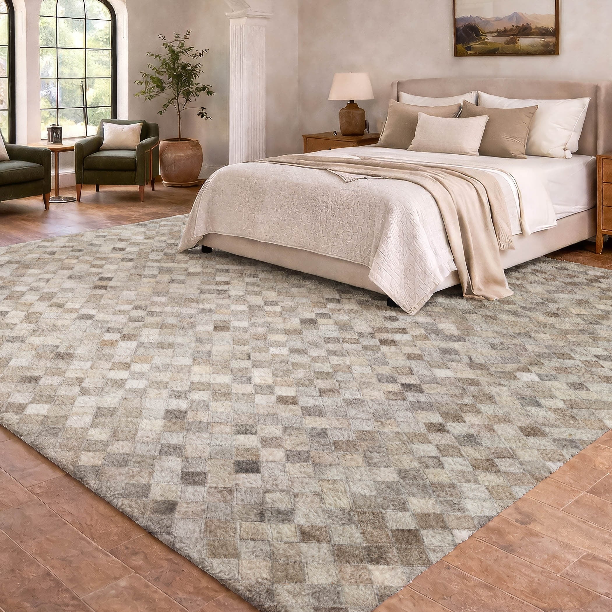 Premium Washable Super Soft Small Diamond Dream Shag Rug
