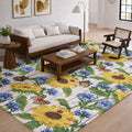 Premium Washable Super Soft Sunflower Dream Shag Rug