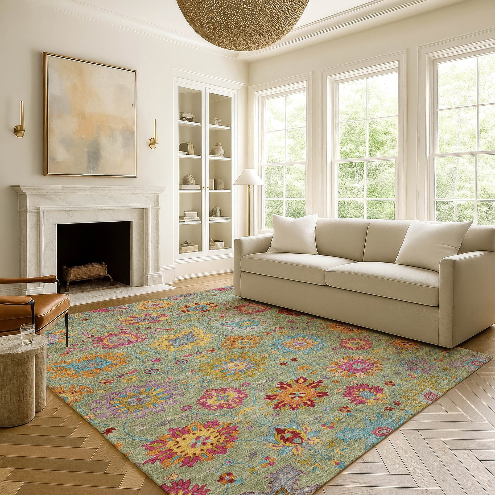 Premium Washable Super Soft Traditional Alberton Mayfield Rug