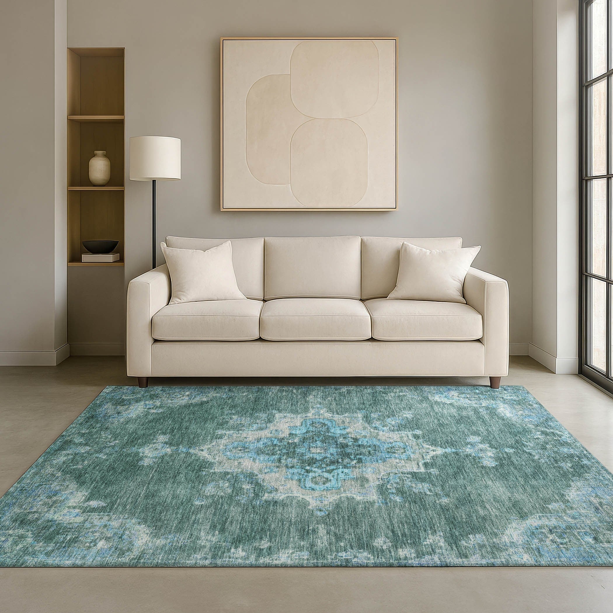 Premium Washable Super Soft Traditional Beulah Mayfield Rug