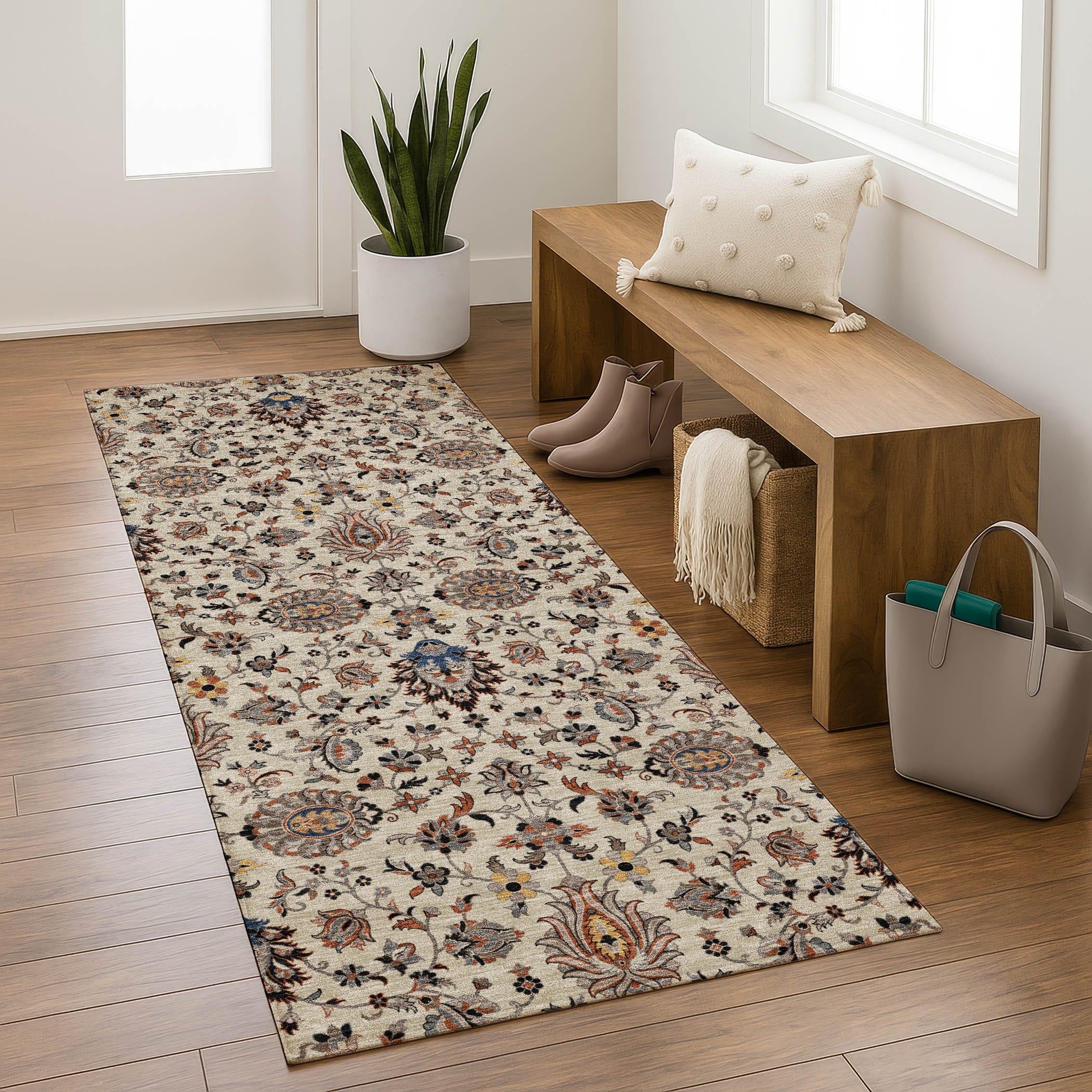 Premium Washable Super Soft Traditional Gibbon Mayfield Rug