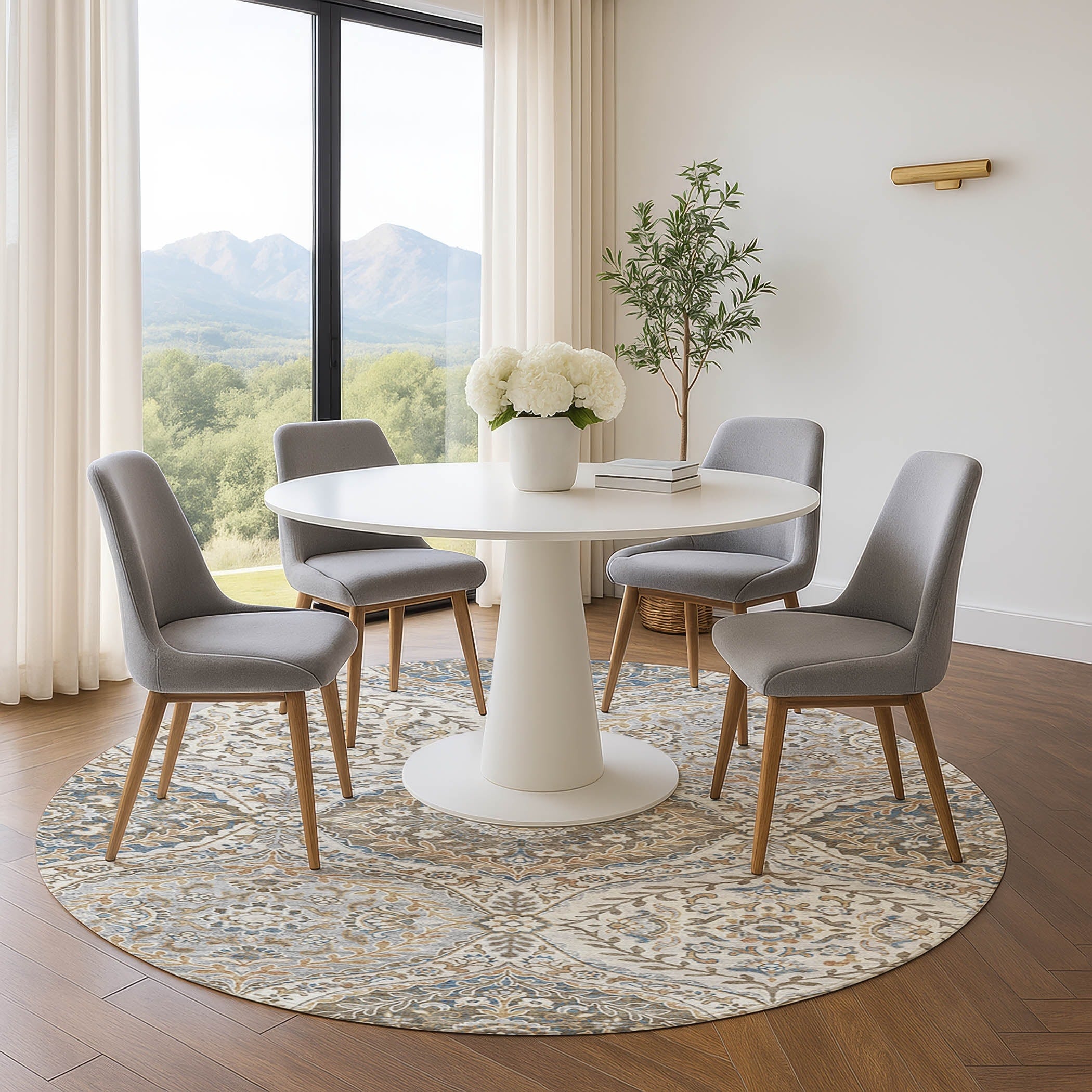 Premium Washable Super Soft Traditional Global Mayfield Rug