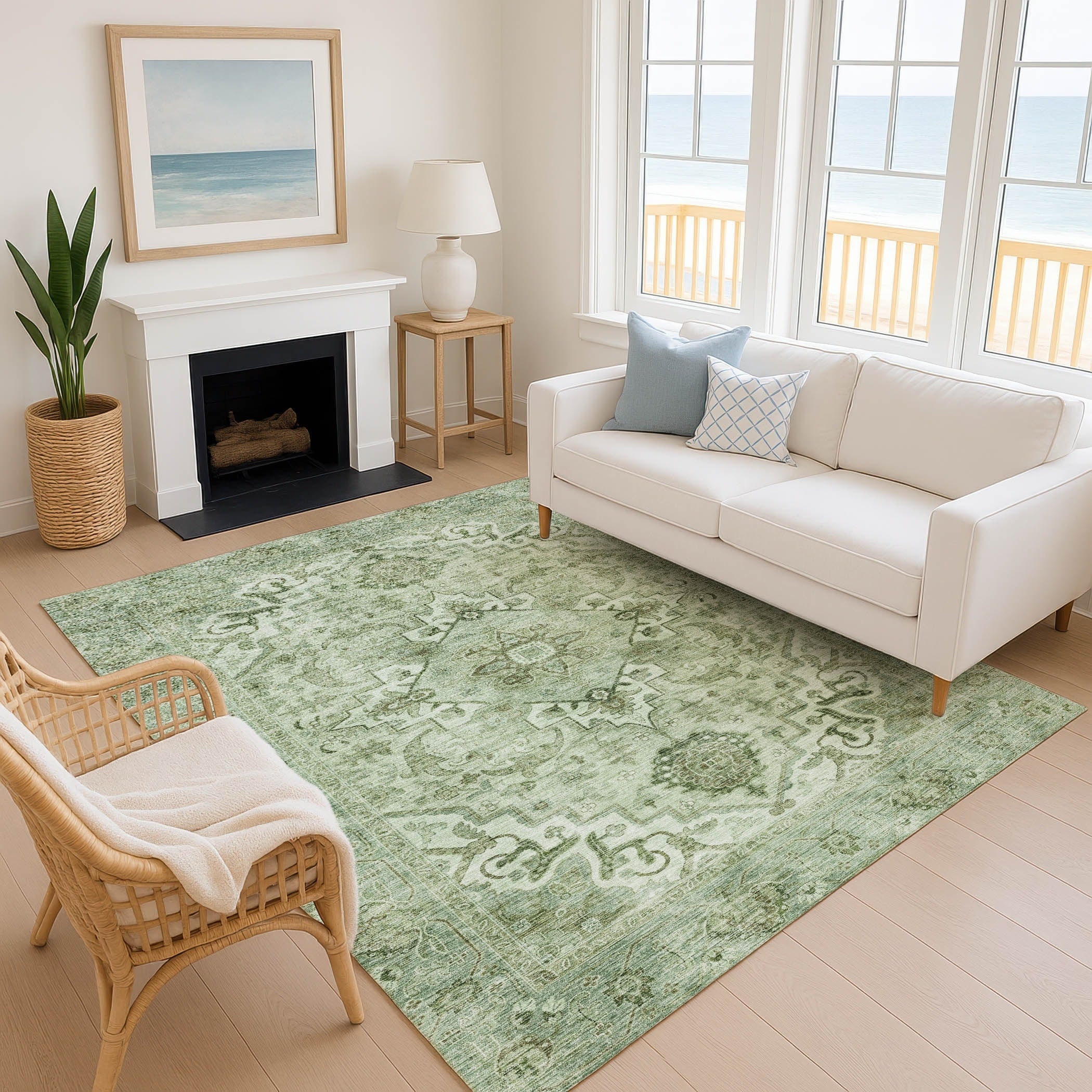 Premium Washable Super Soft Traditional Hinckley Mayfield Rug