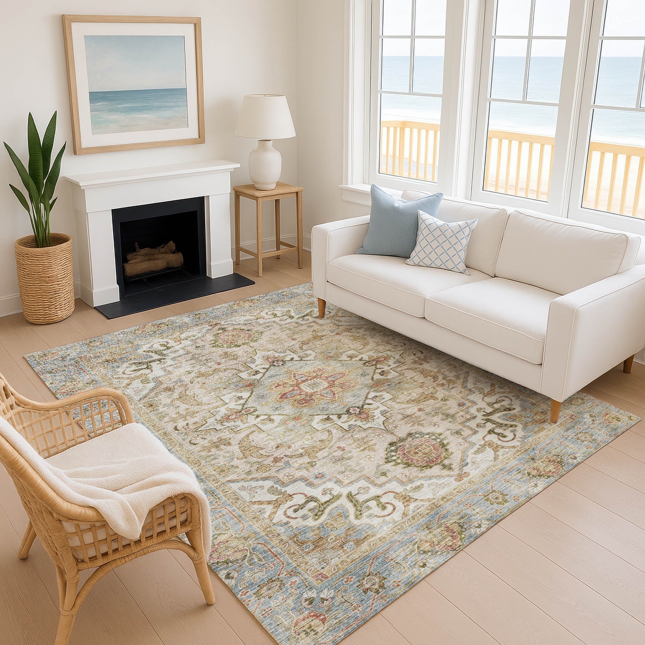 Premium Washable Super Soft Traditional Hinckley Mayfield Rug