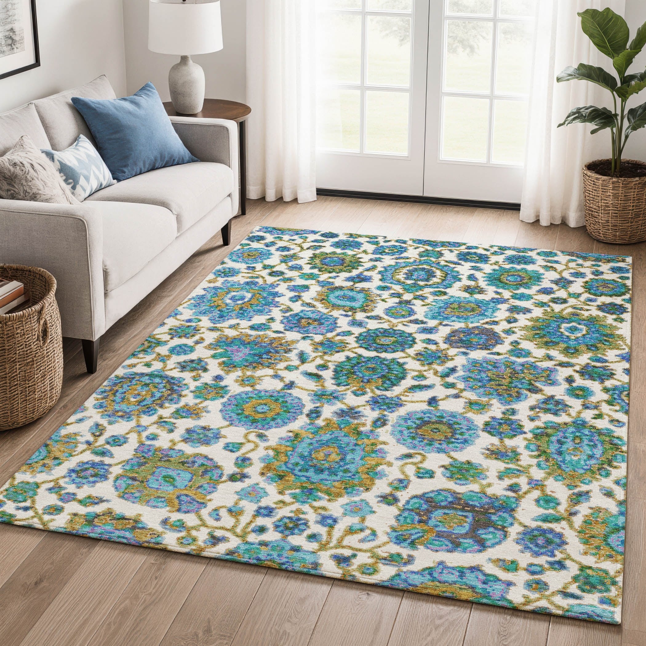 Premium Washable Super Soft Traditional Kimball Mayfield Rug