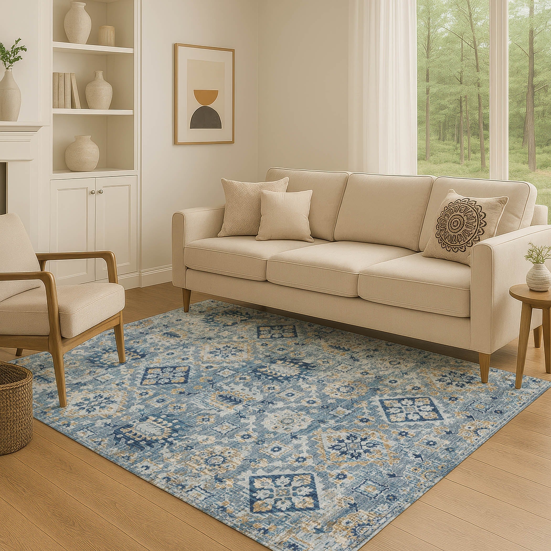 Premium Washable Super Soft Traditional Nora Mayfield Rug