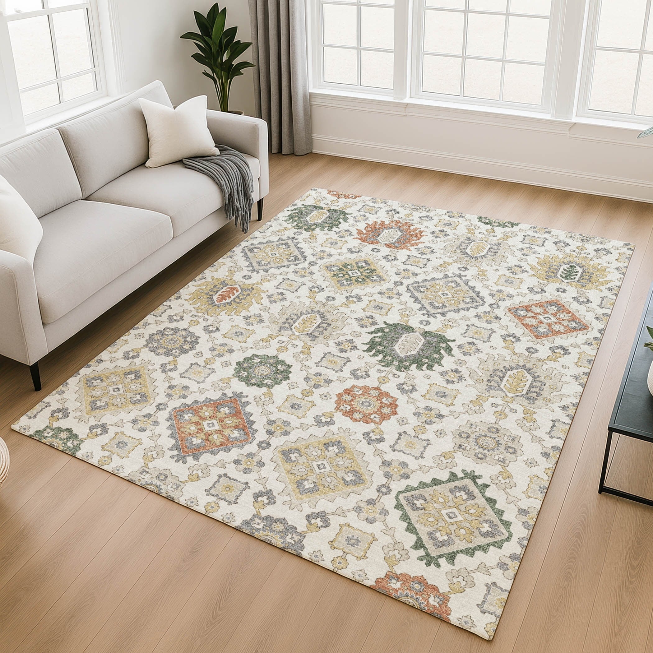 Premium Washable Super Soft Traditional Trimont Mayfield Rug