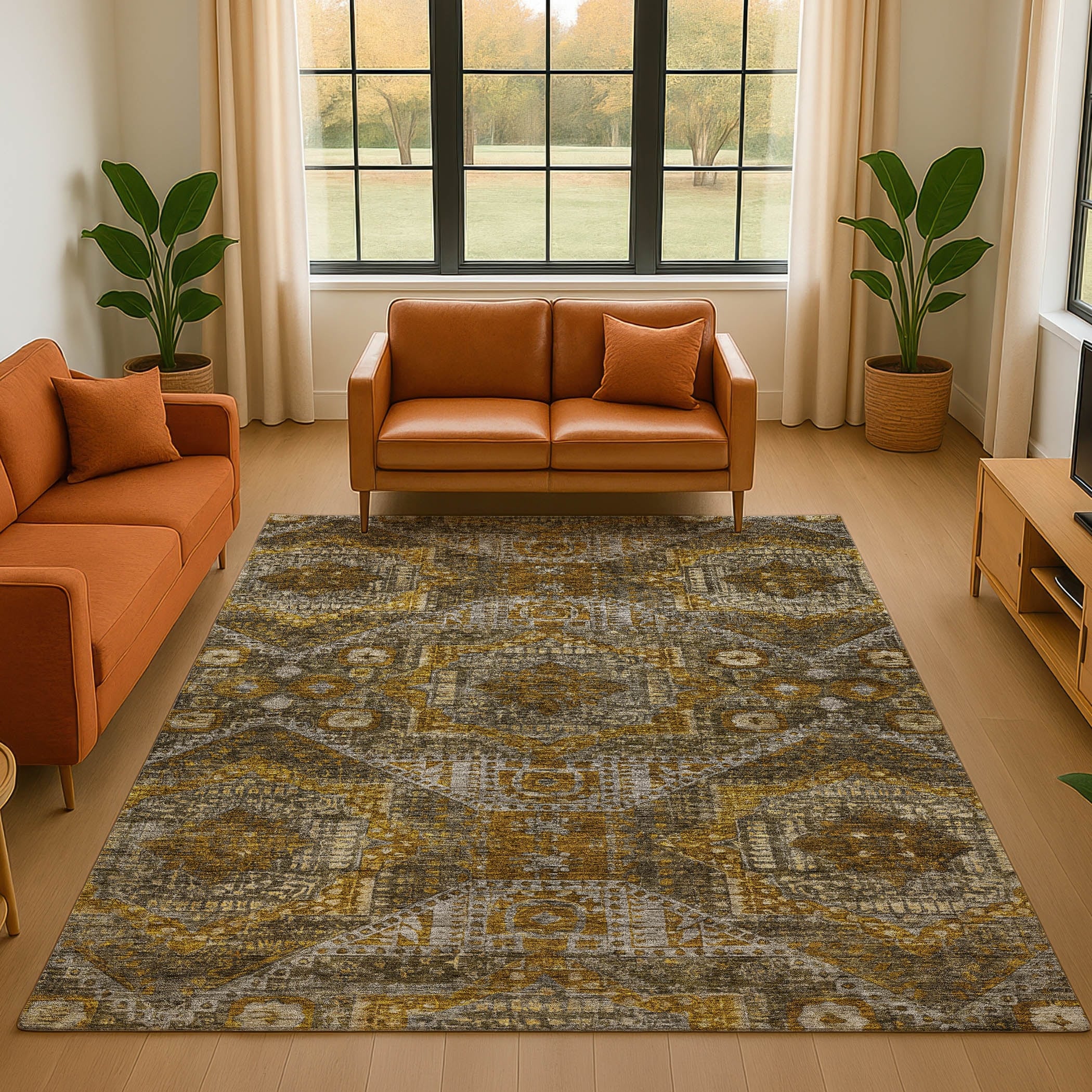 Premium Washable Super Soft Traditional Vintage Mayfield Rug