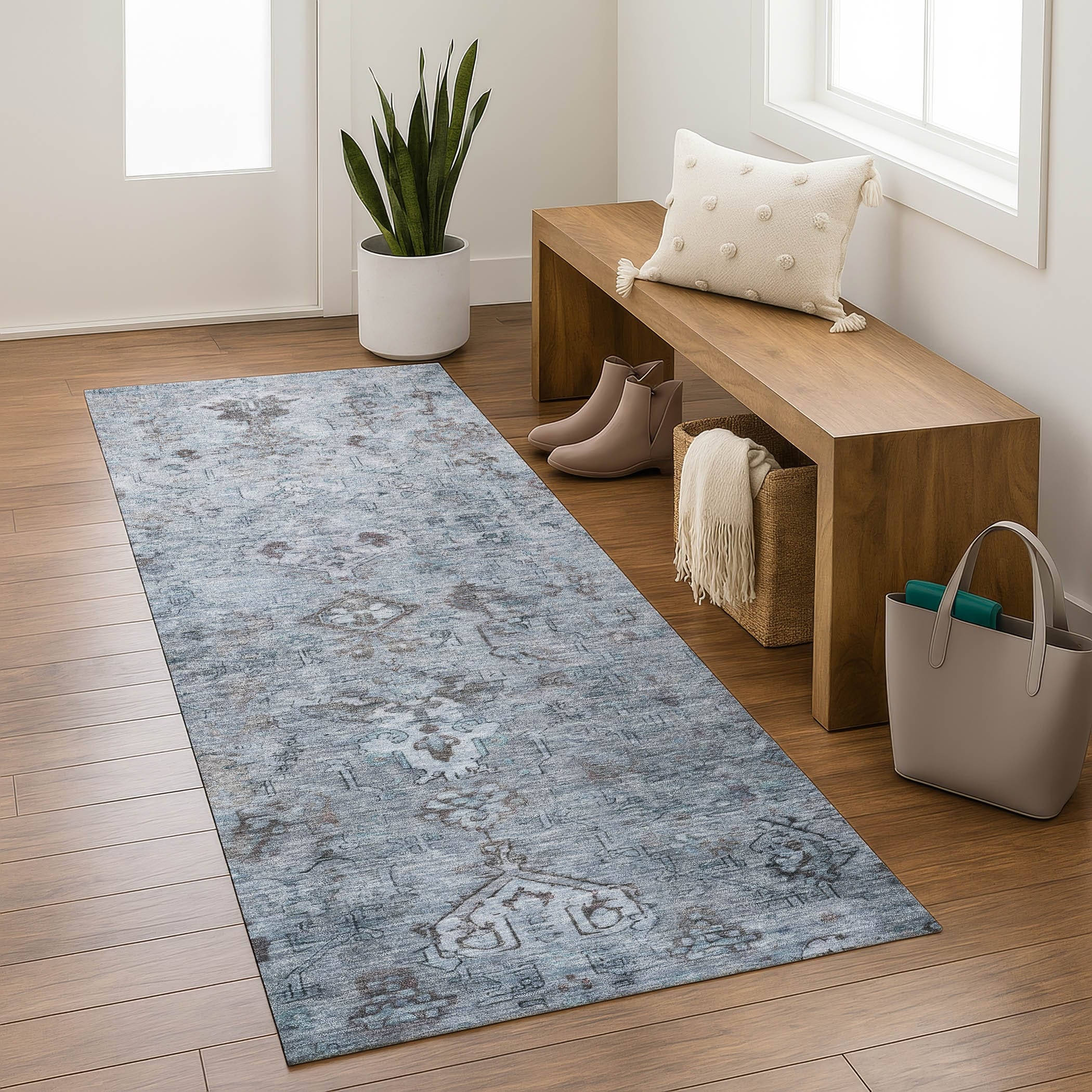 Premium Washable Super Soft Traditional Wahpeton Mayfield Rug