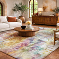 Premium Washable Super Soft Tropical Floral Dream Shag Rug
