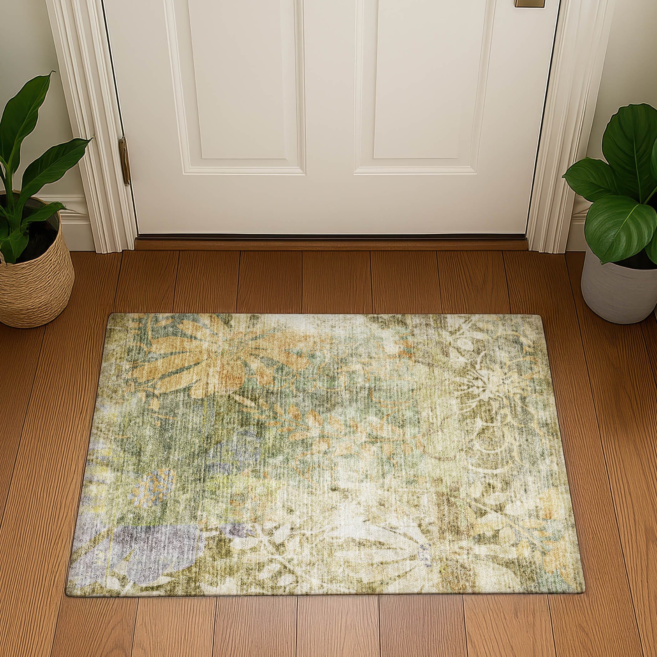 Premium Washable Super Soft Tropical Imprints Mayfield Rug