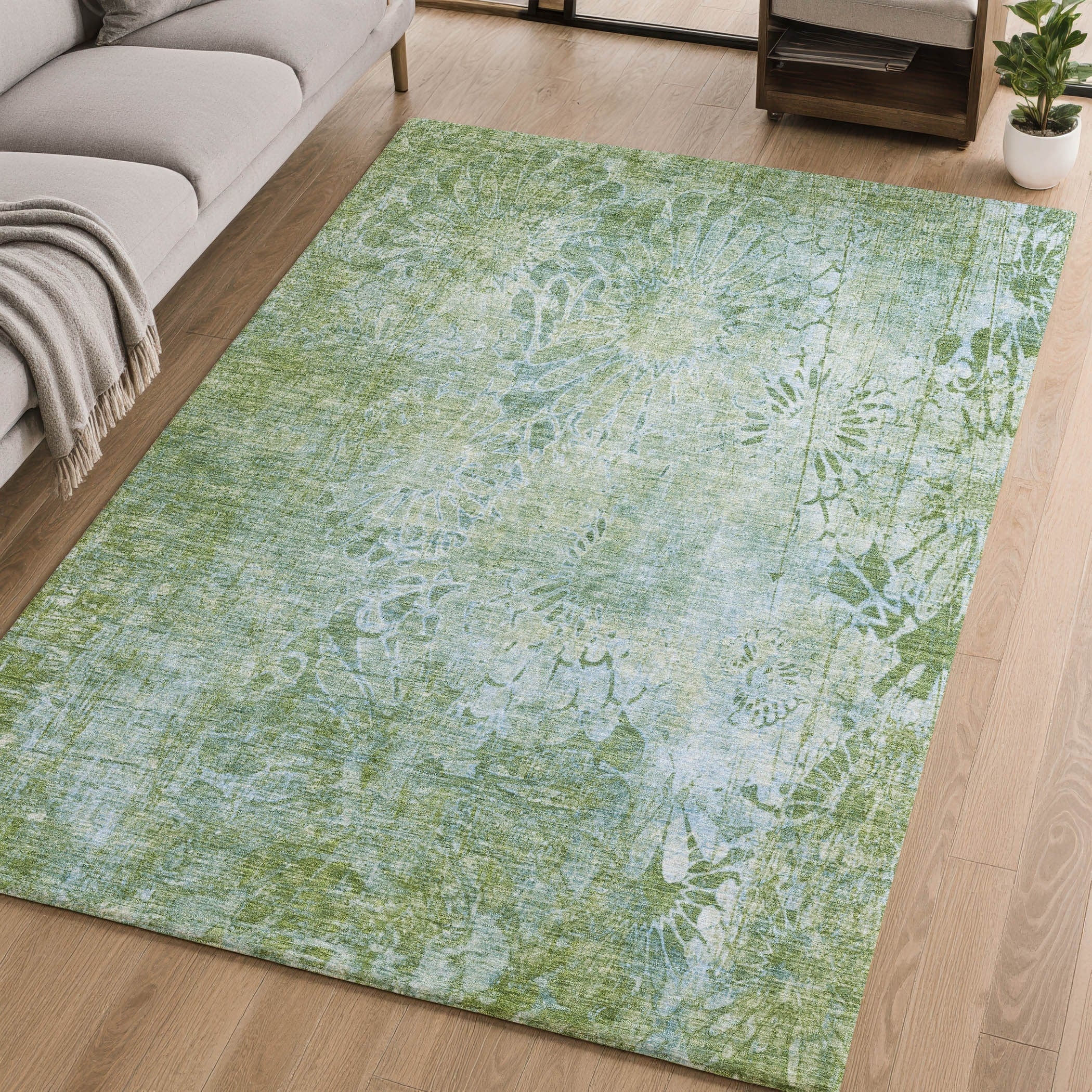 Premium Washable Super Soft Tropical Imprints Mayfield Rug