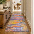 Premium Washable Super Soft Watercolor Floral Dream Shag Rug