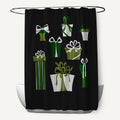 Present Time Holiday Print Shower Curtain