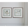 Pressed Flowers On Shiplap 2 Piece Set