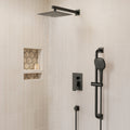 Pressure Balanced Shower System 10 Inch Rainfall Shower Faucet With 3 Function Handheld Shower