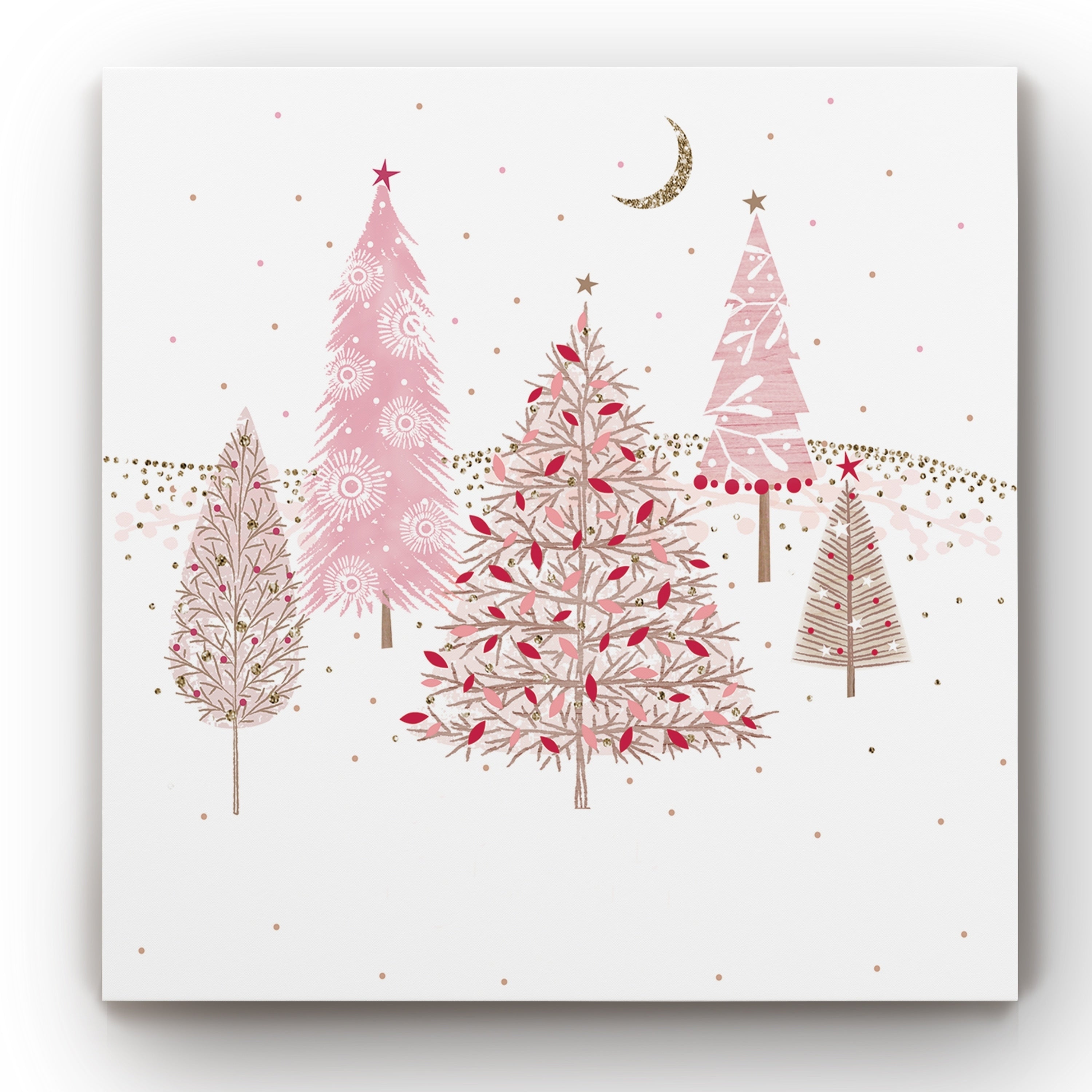 Pretty Pink Trees Gallery Wrapped Canvas