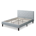 Priage By Zinus Upholstered Diamond Stitched Platform Bed Cobblestone