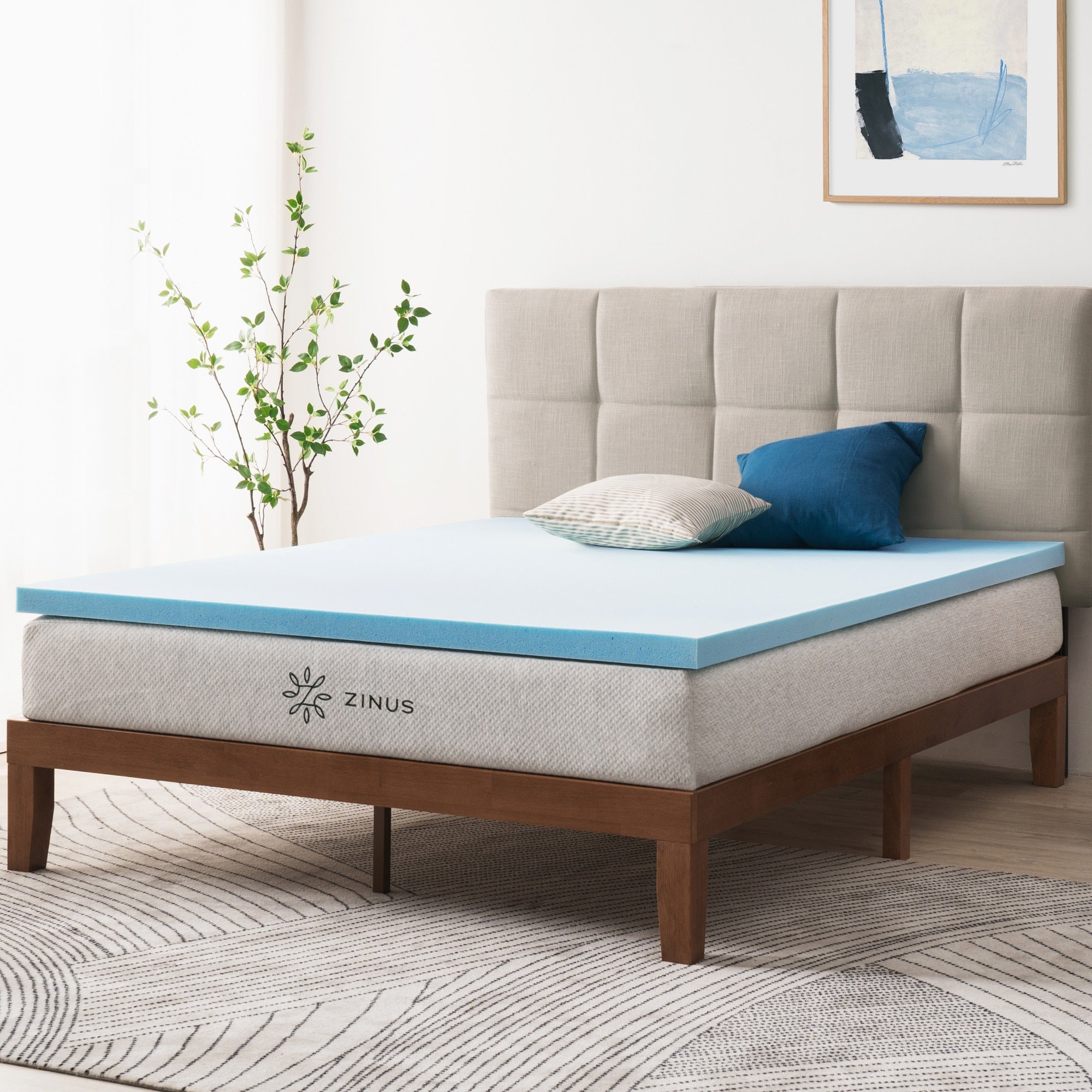 Priage By Zinus Mygel 2 Inch Gel Memory Foam Mattress Topper